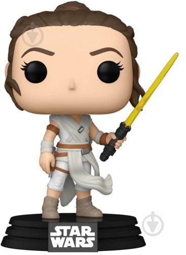 Фигурка Funko POP! Bobble Star Wars Ep 9 Rey w/ Yellow Saber (FUN25491057) - фото 1