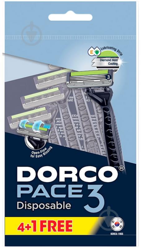 Одноразовая бритва Dorco PACE3 5 шт. - фото 3