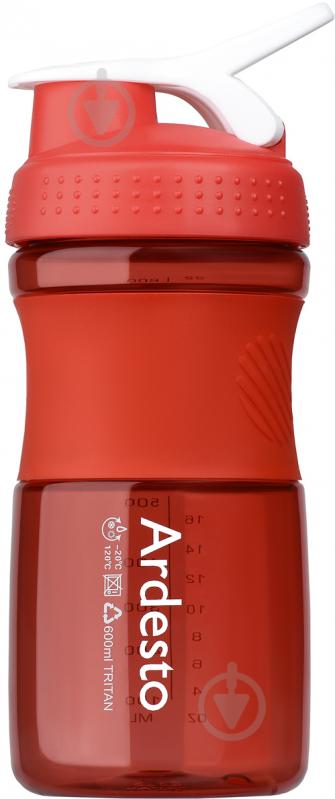 Пляшка Smart bottle 600 мл червона AR2202TR Ardesto - фото 1