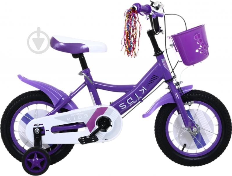 Велосипед дитячий MaxxPro kids 12' KQ-27 фіолетовий - фото 2