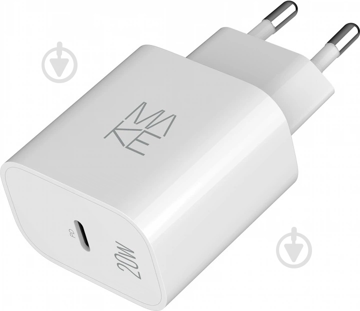 Зарядний пристрій Make 20W Type-C PD3.0 White (MCW-2011WH) - фото 8 Зарядний пристрій Make 20W Type-C PD3.0 White (MCW-2011WH) - фото 8