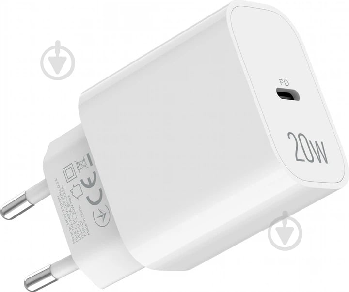 Зарядний пристрій Make 20W Type-C PD3.0 White (MCW-2011WH) - фото 5 Зарядний пристрій Make 20W Type-C PD3.0 White (MCW-2011WH) - фото 5