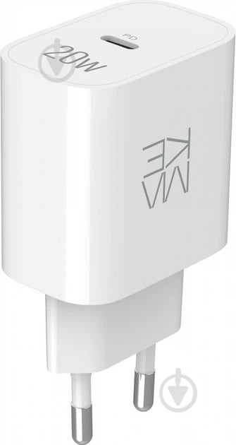 Зарядний пристрій Make 20W Type-C PD3.0 White (MCW-2011WH) - фото 4 Зарядний пристрій Make 20W Type-C PD3.0 White (MCW-2011WH) - фото 4