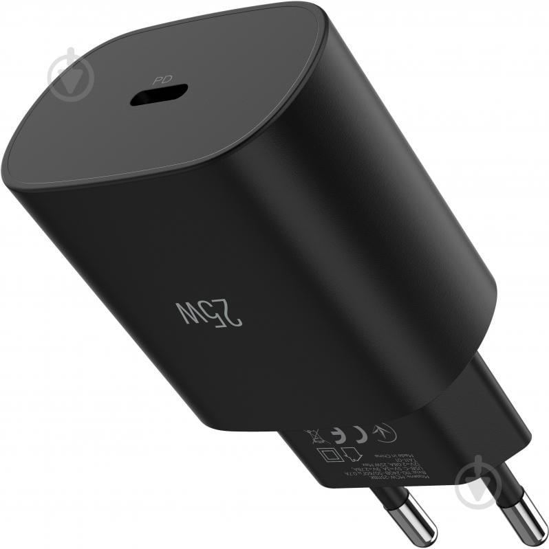 Зарядний пристрій Make 25W GaN PD Black (MCW-2511BK) - фото 3 Зарядний пристрій Make 25W GaN PD Black (MCW-2511BK) - фото 3