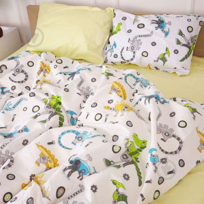 Наволочка бязь 17-0576 Dinosaur robot 70x70 см мультиколор MirSon - фото 3 Наволочка бязь 17-0576 Dinosaur robot 70x70 см мультиколор MirSon - фото 3