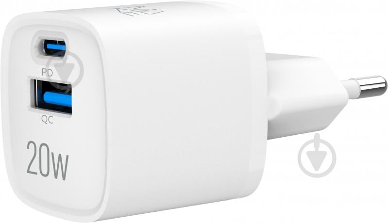 Зарядное устройство Make 20W GaN3 Mini Type-C PD3.0 + USB QC4.0 White (MCW-2022GWH) - фото 1 Зарядное устройство Make 20W GaN3 Mini Type-C PD3.0 + USB QC4.0 White (MCW-2022GWH) - фото 1