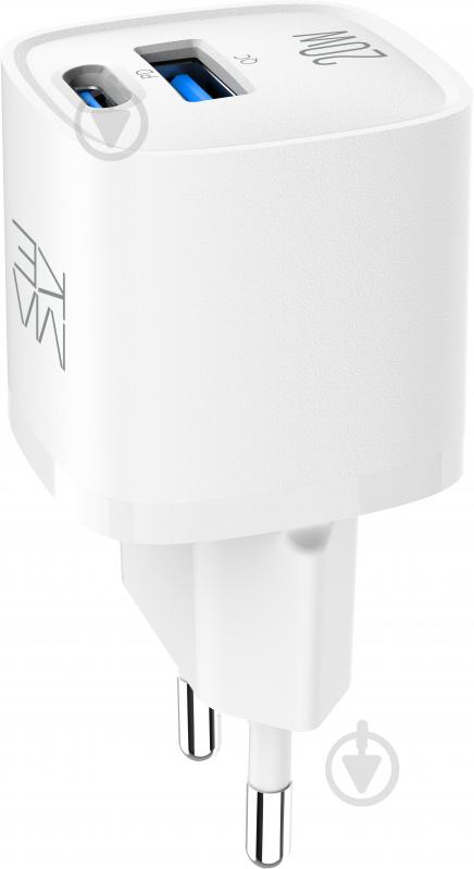 Зарядное устройство Make 20W GaN3 Mini Type-C PD3.0 + USB QC4.0 White (MCW-2022GWH) - фото 7 Зарядное устройство Make 20W GaN3 Mini Type-C PD3.0 + USB QC4.0 White (MCW-2022GWH) - фото 7