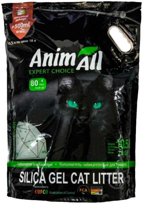 Наполнитель для кошачьего туалета AnimALL Зеленый Изумруд 10 л - фото 1