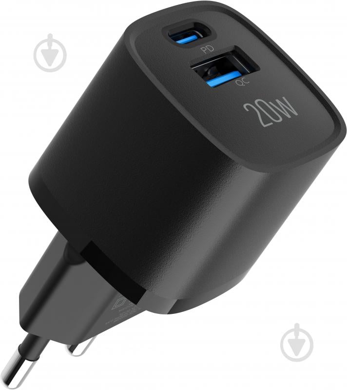 Зарядное устройство Make 20W GaN3 Mini Type-C PD3.0 + USB QC4.0 Black (MCW-2022GBK) - фото 6 Зарядное устройство Make 20W GaN3 Mini Type-C PD3.0 + USB QC4.0 Black (MCW-2022GBK) - фото 6