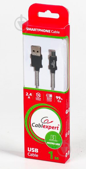 Кабель Cablexpert 1 м черный (CCPB-M-USB-06BK) - фото 3 Кабель Cablexpert 1 м черный (CCPB-M-USB-06BK) - фото 3