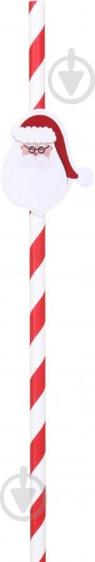 Набір трубочок Excellent Houseware Christmas 16 шт. червоний/білий - фото 8