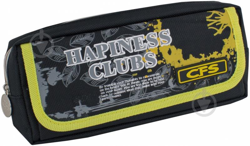 Пенал Hapiness Clubs CF85352 Cool For School черный/желтый - фото 1
