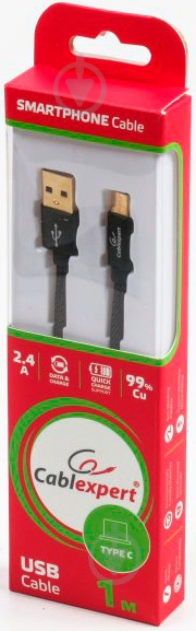 Кабель Cablexpert 1 м черный (CCPB-C-USB-04BK) - фото 3