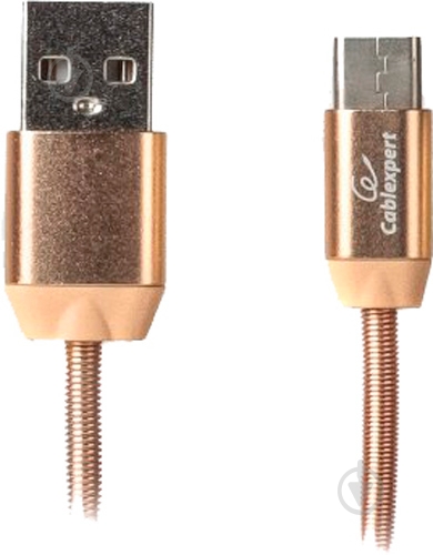 Кабель Cablexpert 1 м золотий (CCPB-C-USB-08G) - фото 1