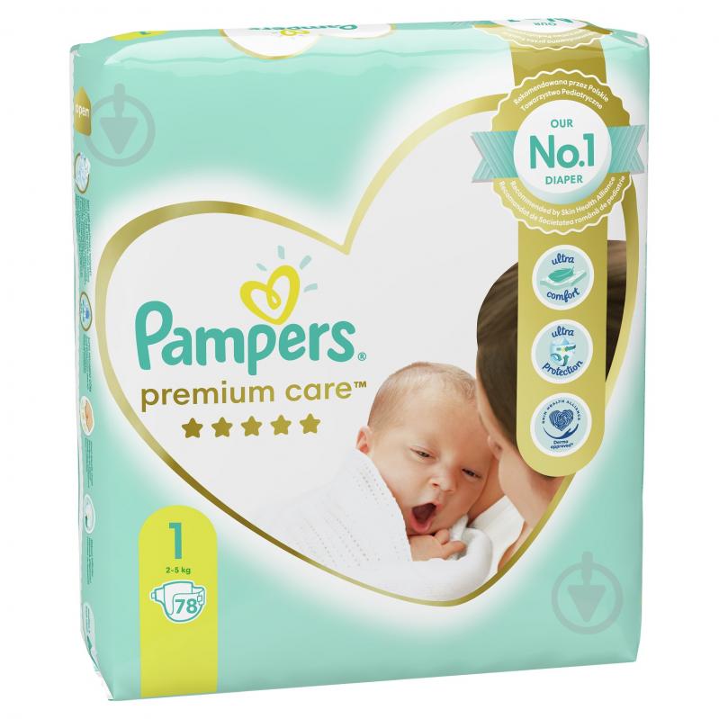 Подгузники Pampers Premium Care 1 2-5 кг 78 шт. - фото 3