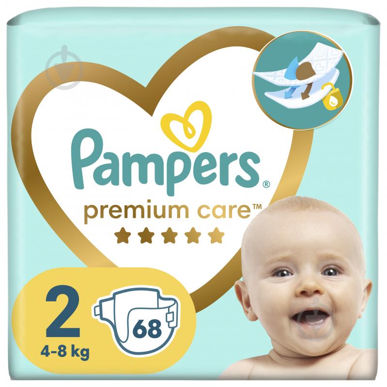 Підгузки Pampers Premium Care 2 4-8 кг 68 шт. - фото 1