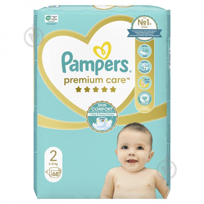 Подгузники Pampers Premium Care 2 4-8 кг 68 шт. - фото 2