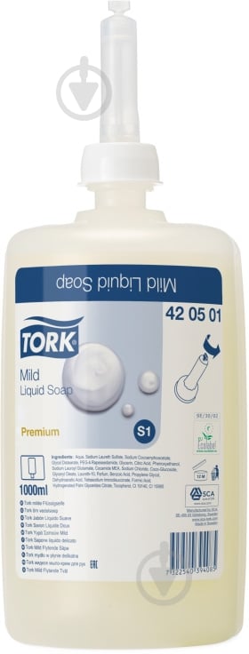 Мило рідке Tork Premium кремове 1000 мл - фото 1