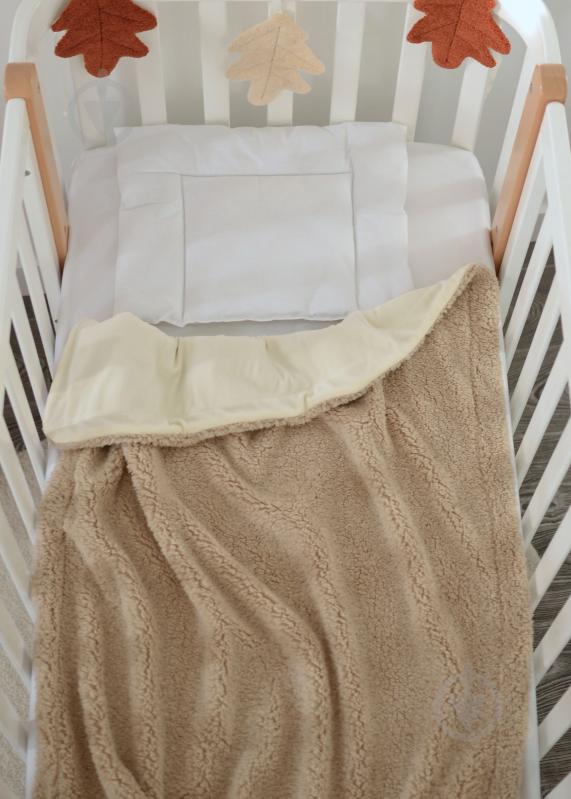 Плед Baby Veres Плюш Тедді 80x100 см бежевий - фото 1