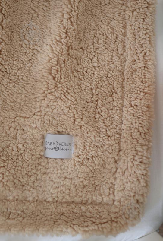 Плед Baby Veres Плюш Тедді 80x100 см бежевий - фото 2