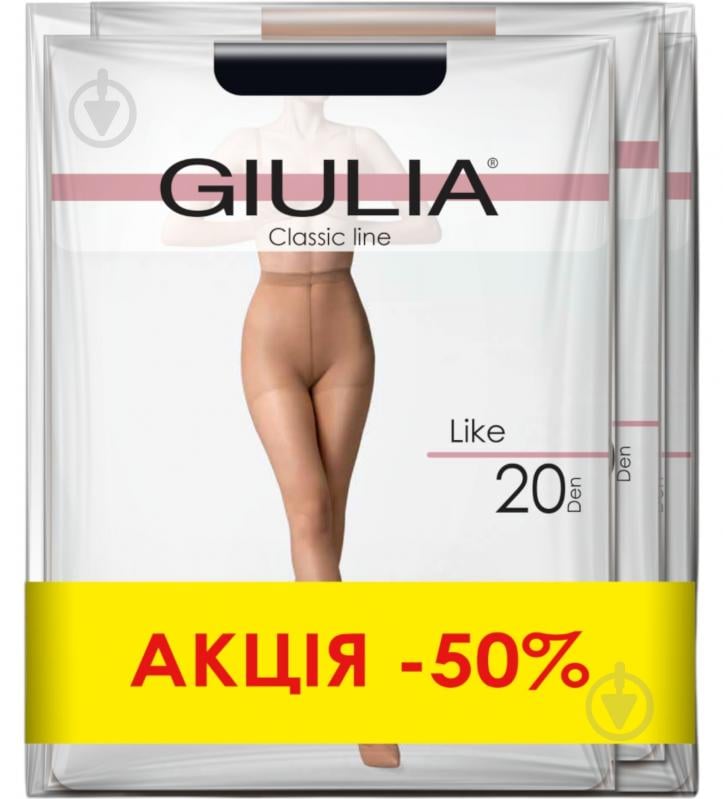 Колготки женские Giulia LIKE 20 3 шт. р. 2 nero/cappuccino/daino - фото 2 Колготки женские Giulia LIKE 20 3 шт. р. 2 nero/cappuccino/daino - фото 2