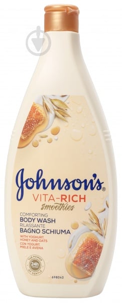 Гель для душу Johnson's з йогуртом, вівсом і медом 750 мл - фото 1