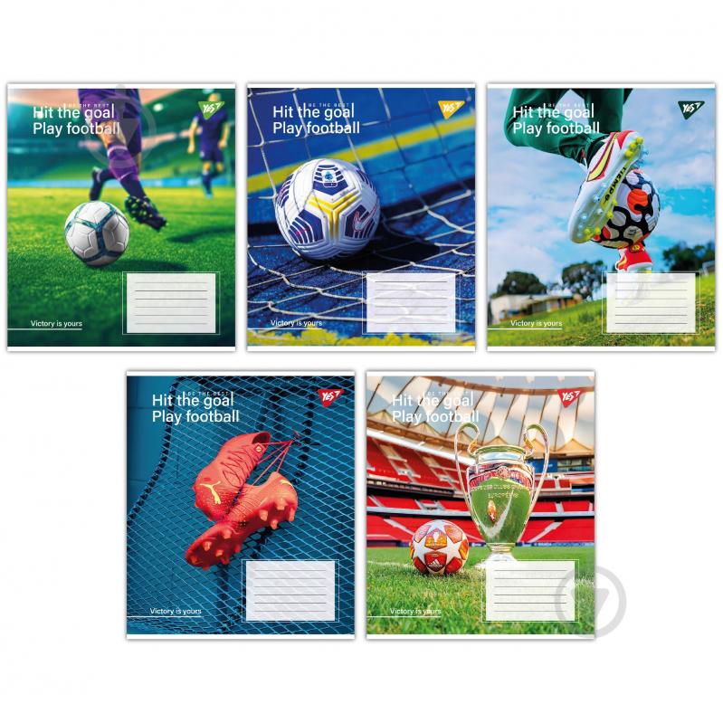 Тетрадь школьная 96 листов клетка Hit the goal (767418) YES - фото 1 Тетрадь школьная 96 листов клетка Hit the goal (767418) YES - фото 1