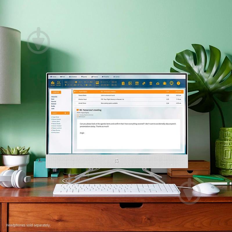 Моноблок HP All-in-One 21,5 (28Z10EA) white - фото 5