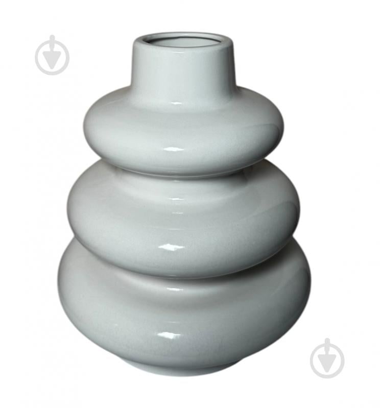 Ваза керамічна Nana ceramics Ліберті 26 см глянець білий - фото 2 Ваза керамічна Nana ceramics Ліберті 26 см глянець білий - фото 2