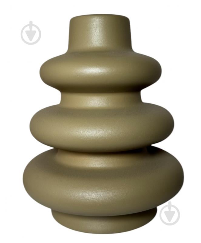 Ваза керамічна Nana ceramics Ліберті 26 см муар капучино - фото 1 Ваза керамічна Nana ceramics Ліберті 26 см муар капучино - фото 1