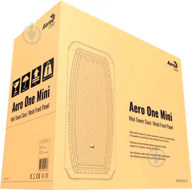 Корпус AeroCool Aero One White Mini FRGB Tempered glass (Mini Frost-G-WT-v1) - фото 9