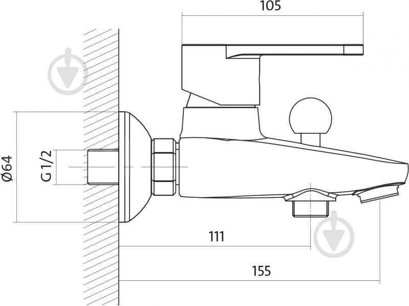 Смеситель Cersanit Cari AATB1000025983 - фото 2