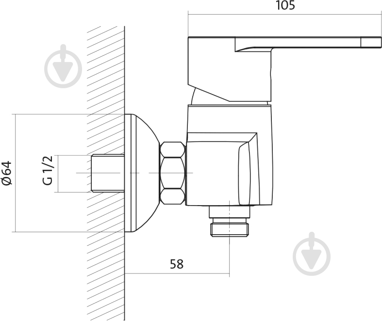 Смеситель Cersanit Cari AATS1000025959 - фото 2 Смеситель Cersanit Cari AATS1000025959 - фото 2