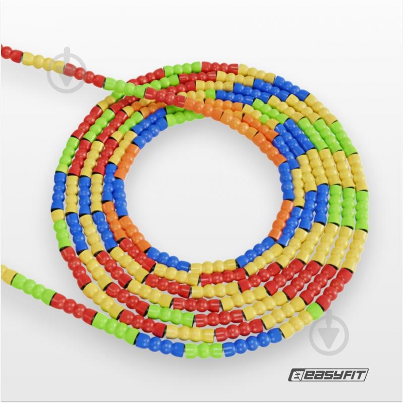 Скакалка EasyFit FreeRope бисерная 2,7 м (мультиколор) - фото 2