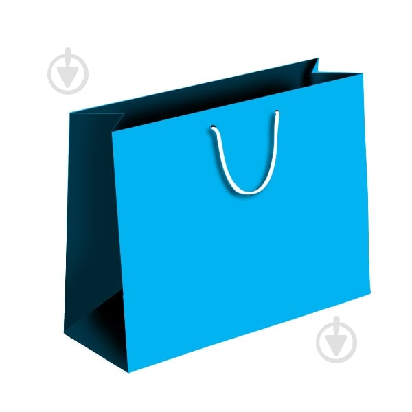 Пакет бумажный 450x420x300 мм голубой PBS - фото 1 Пакет бумажный 450x420x300 мм голубой PBS - фото 1