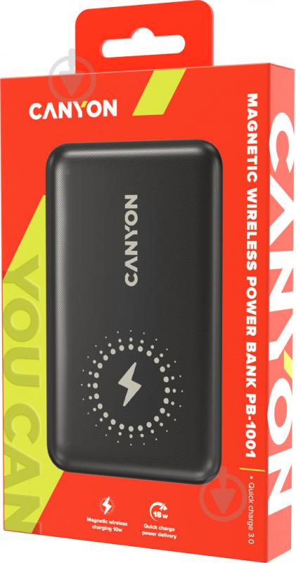 Повербанк Canyon PB-1001 10000 mAh black (CNS-CPB1001B) - фото 4