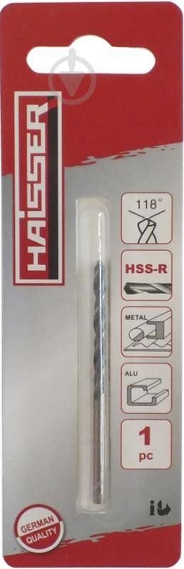 Свердло по металу Haisser HSS-R-10.0х87х133мм Cobalt DIN338 1 шт. 88491 - фото 1