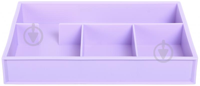 Органайзер настольный для офисных мелочей 250х175х40 мм лавандовый NINGBO JOHNSHEN STATIONERY CO.,LTD - фото 2
