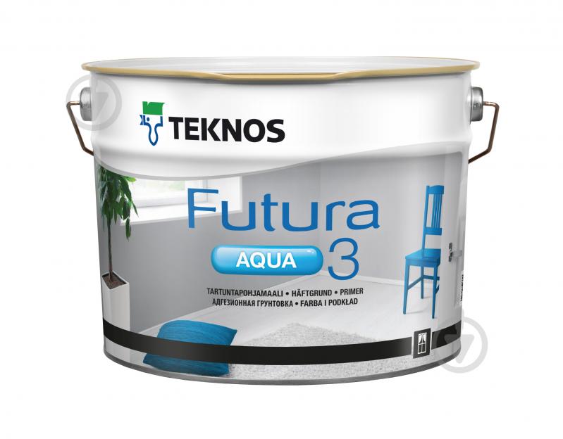 Ґрунт TEKNOS Futura Aqua 3 прозорий глибокий мат 0,9 л - фото 2