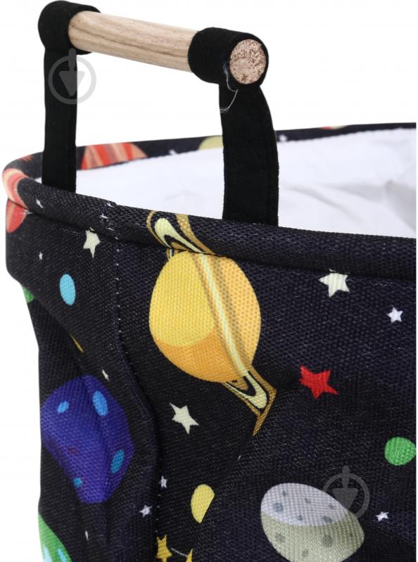 Корзина для игрушек HW Космос 40х40х50 см E005410 - фото 3