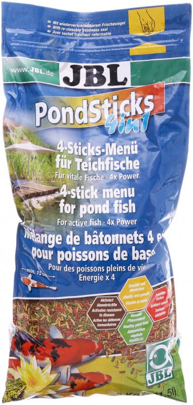 Корм JBL® Pond Sticks 4в1 31,5 л (риба та рибні побічні продукти) - фото 1