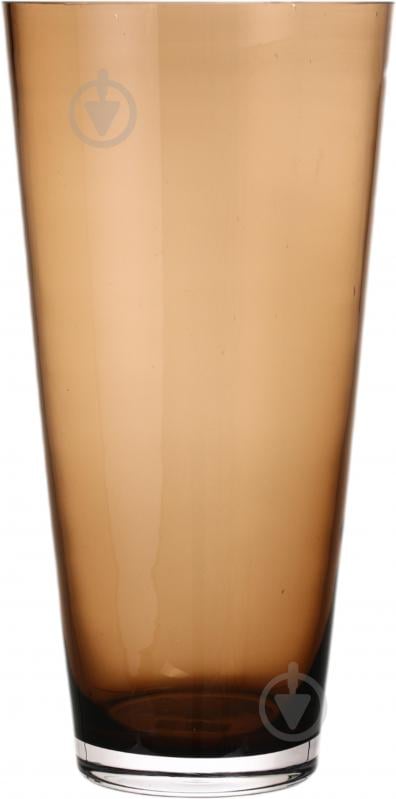 Ваза скляна Wrzesniak Glassworks Sofi 35 см коричневий 17-1444 - фото 3