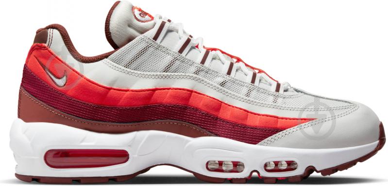 Nike air max 95 best sale red grey