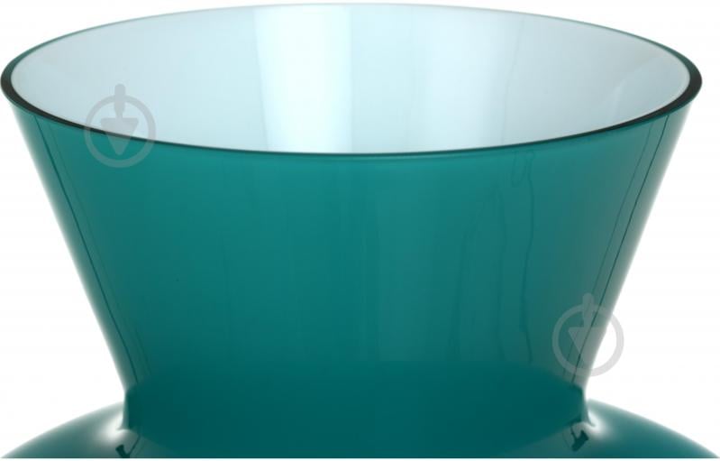Ваза скляна Wrzesniak Glassworks Opal 34 см блакитна 17-11322 - фото 3
