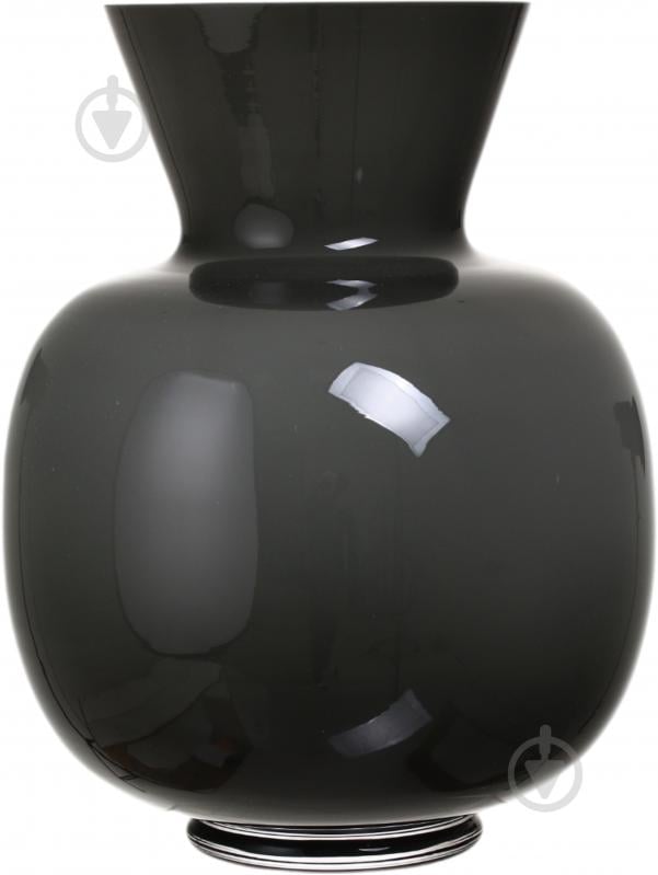 Ваза скляна Wrzesniak Glassworks Opal 34 см сірий 17-11322 - фото 3
