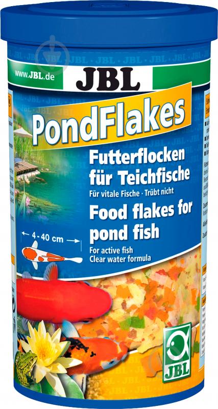 Корм JBL® Pond Flakes 1 л 18287 (риба та рибні побічні продукти) - фото 1