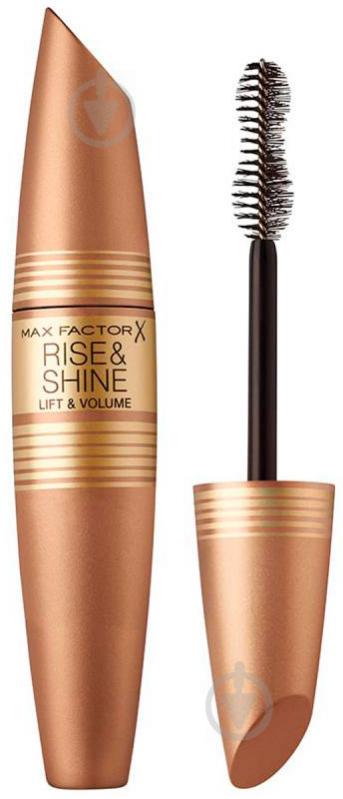 Туш для вій Max Factor RISE & SHINE Ефект підкручених вій № 01 ультра чорна чорний 12 мл - фото 1