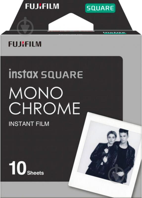 Фотобумага глянцевая Fujifilm Instax Square Monochrome (86х72мм 10шт) (16671332) - фото 1