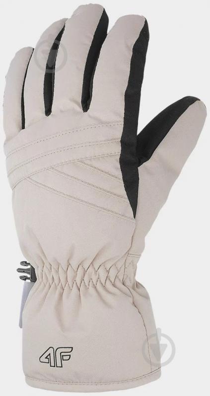 Варежки 4F GLOVES FNK F106 4FWAW23AFGLF106-83S р.L /бежевый - фото 1