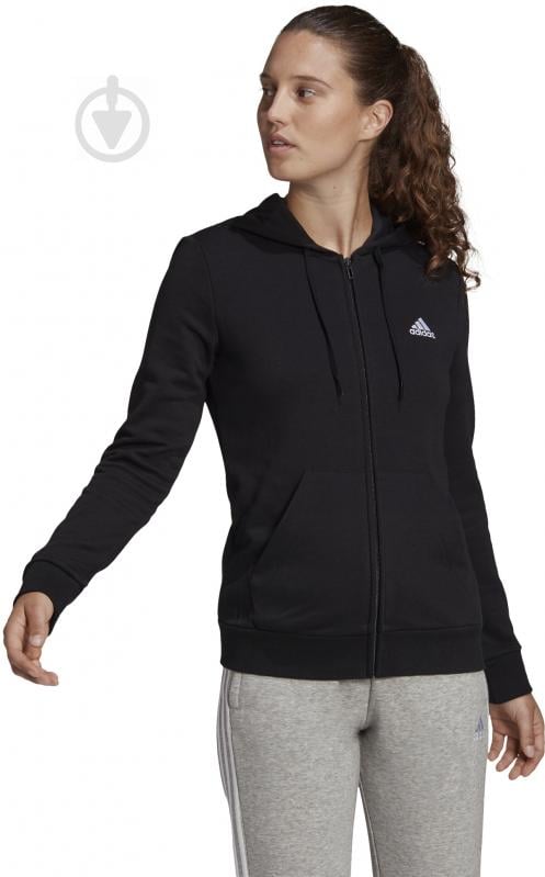 Джемпер Adidas W SL FT FZ HD GL0799 р. XL чорний - фото 2